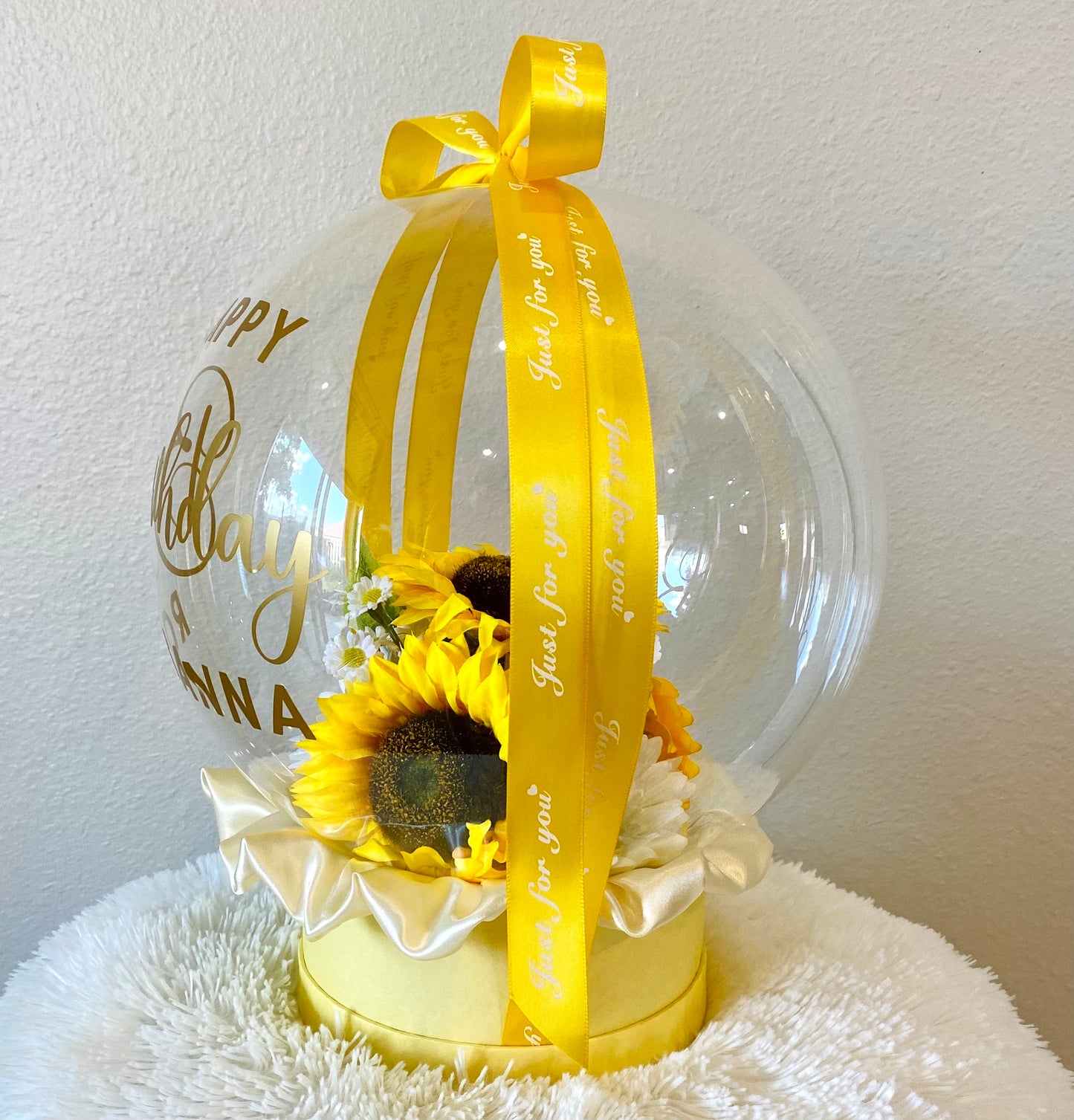 Personalized Birthday Gift: Unique Handmade Flowers Bobo Balloon