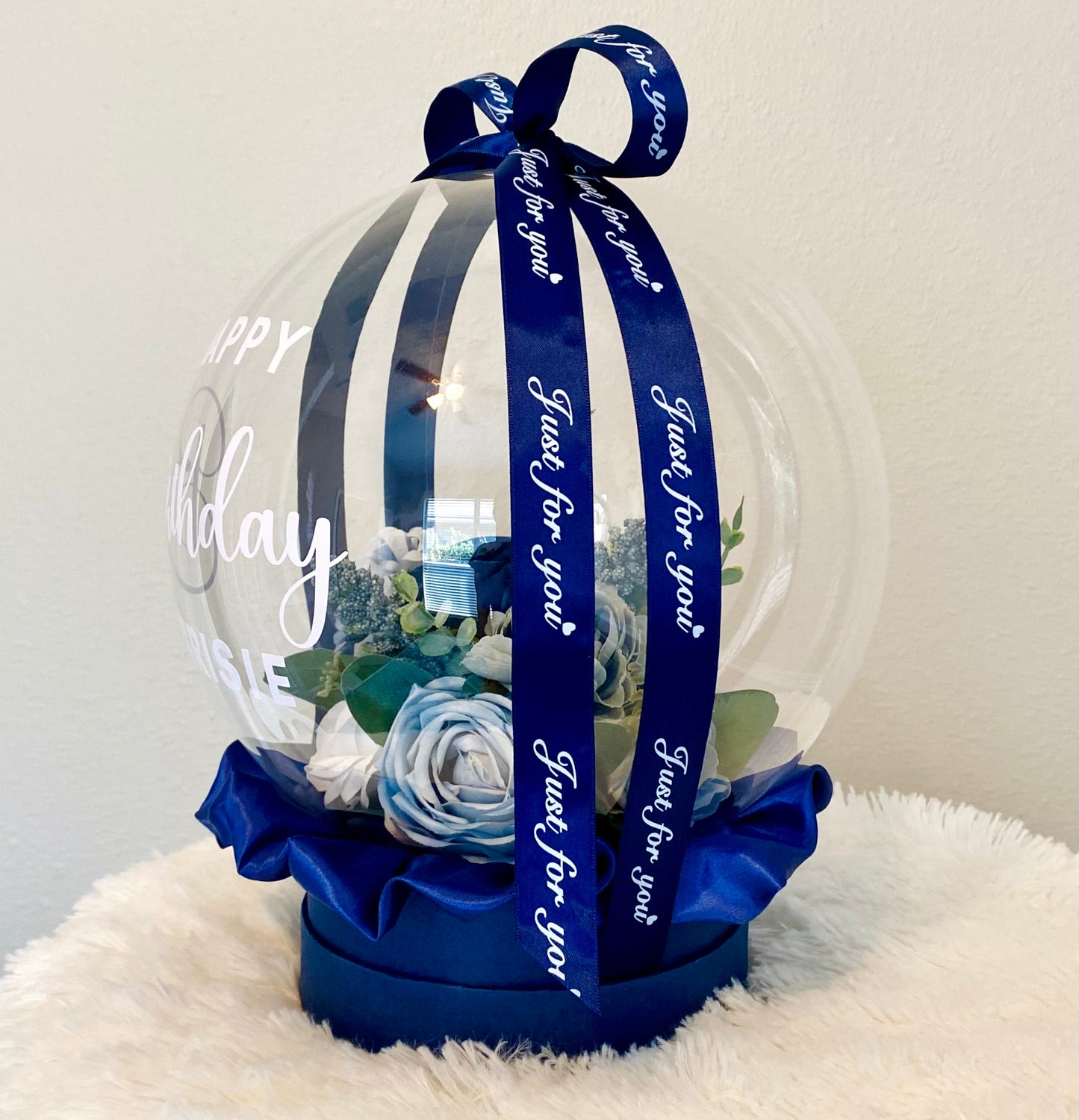 Personalized Birthday Gift: Unique Handmade Flowers Bobo Balloon