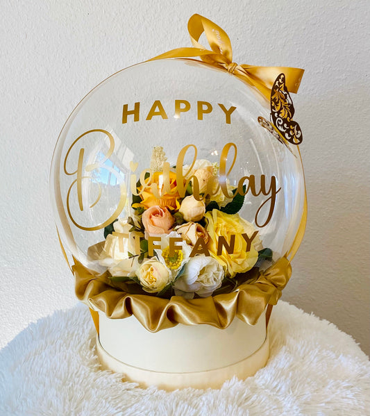 Personalized Birthday Gift: Unique Handmade Flowers Bobo Balloon
