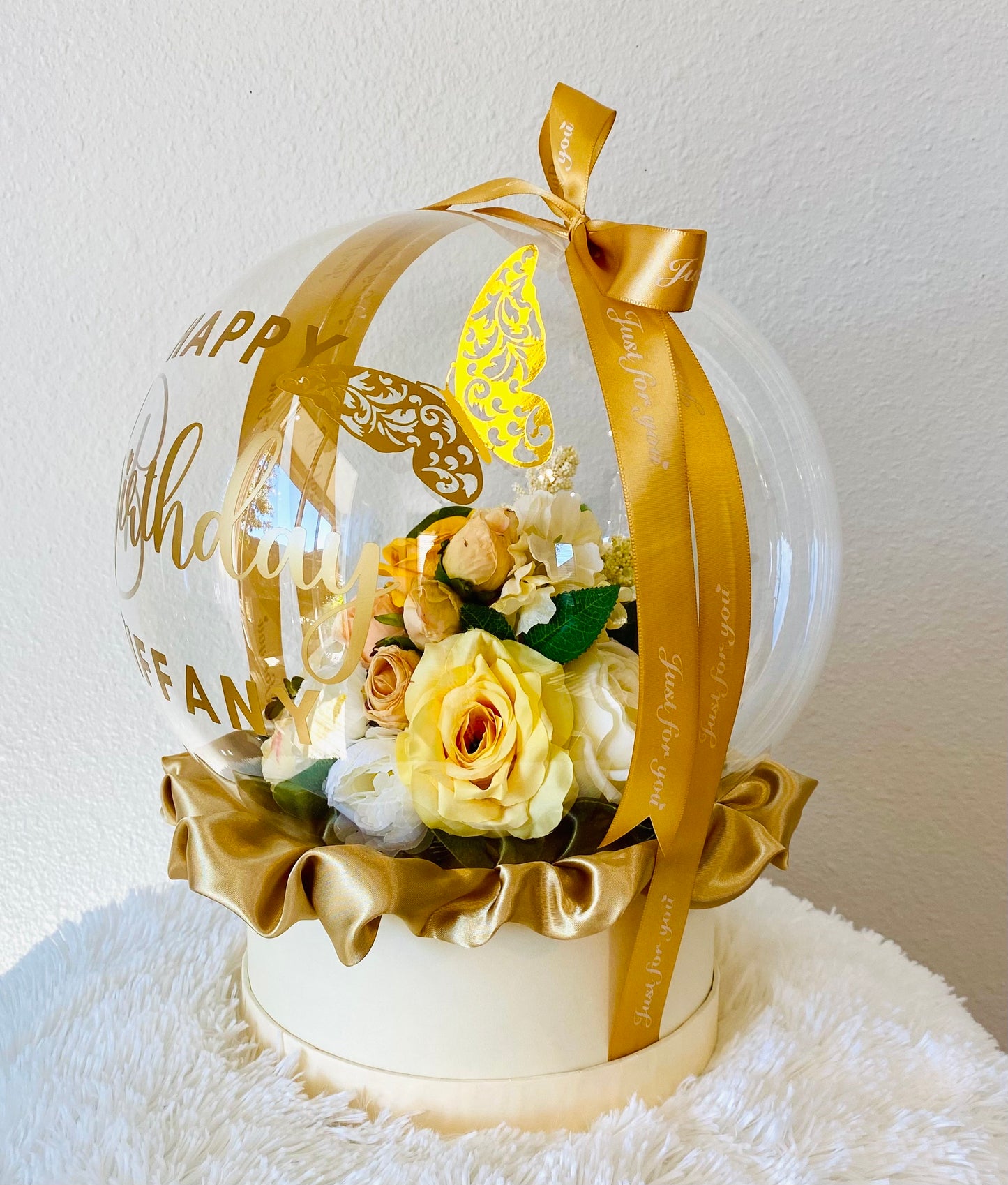 Personalized Birthday Gift: Unique Handmade Flowers Bobo Balloon