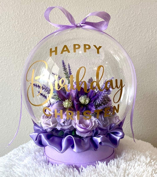 Personalized Birthday Gift: Unique Handmade Flowers Bobo Balloon