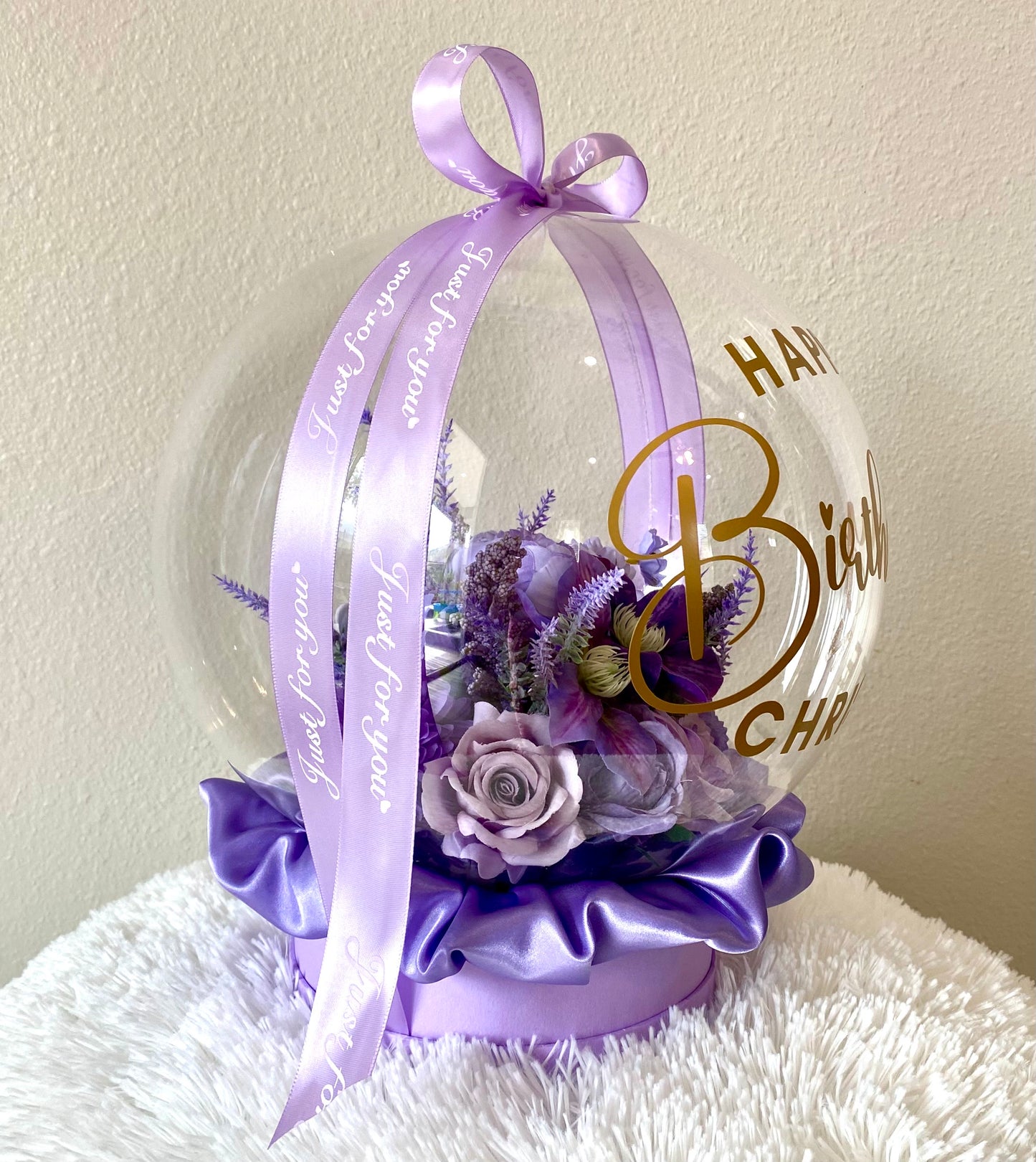 Personalized Birthday Gift: Unique Handmade Flowers Bobo Balloon