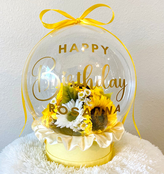Personalized Birthday Gift: Unique Handmade Flowers Bobo Balloon