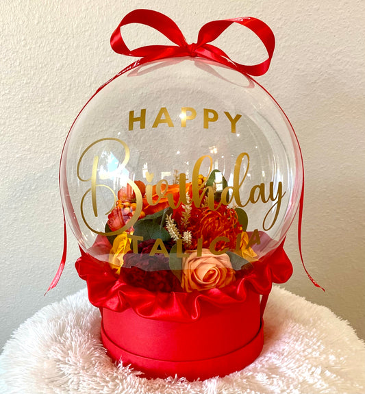 Personalized Birthday Gift: Unique Handmade Flowers Bobo Balloon