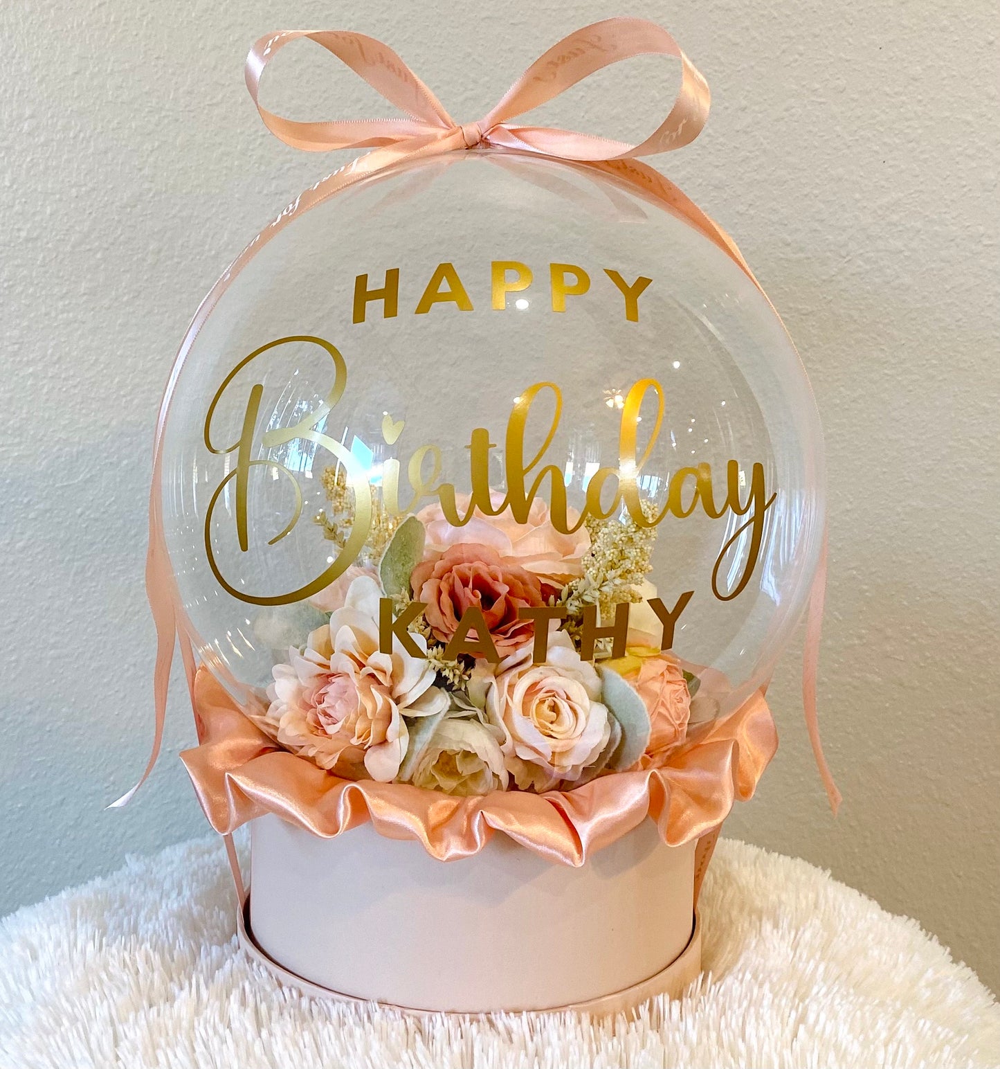 Personalized Birthday Gift: Unique Handmade Flowers Bobo Balloon