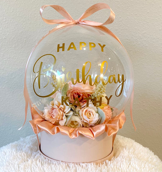 Personalized Birthday Gift: Unique Handmade Flowers Bobo Balloon