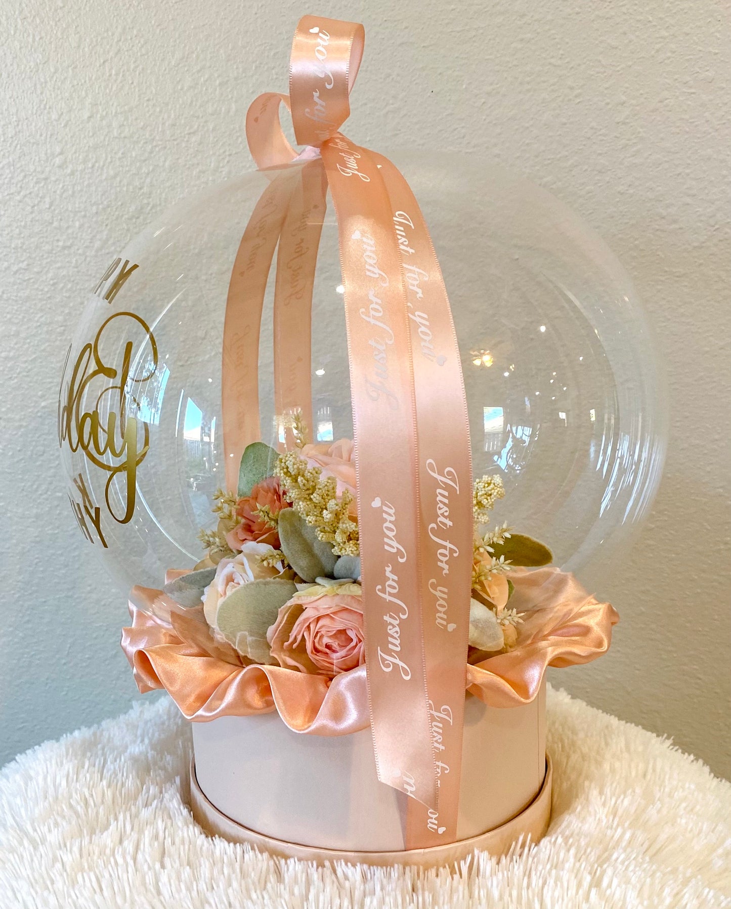 Personalized Birthday Gift: Unique Handmade Flowers Bobo Balloon