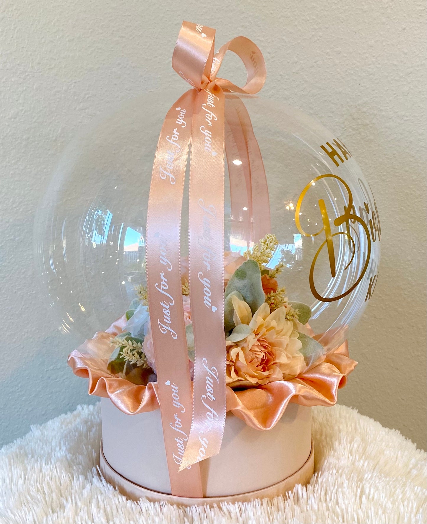 Personalized Birthday Gift: Unique Handmade Flowers Bobo Balloon