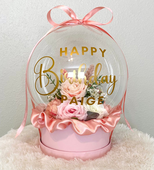 Personalized Birthday Gift: Unique Handmade Flowers Bobo Balloon