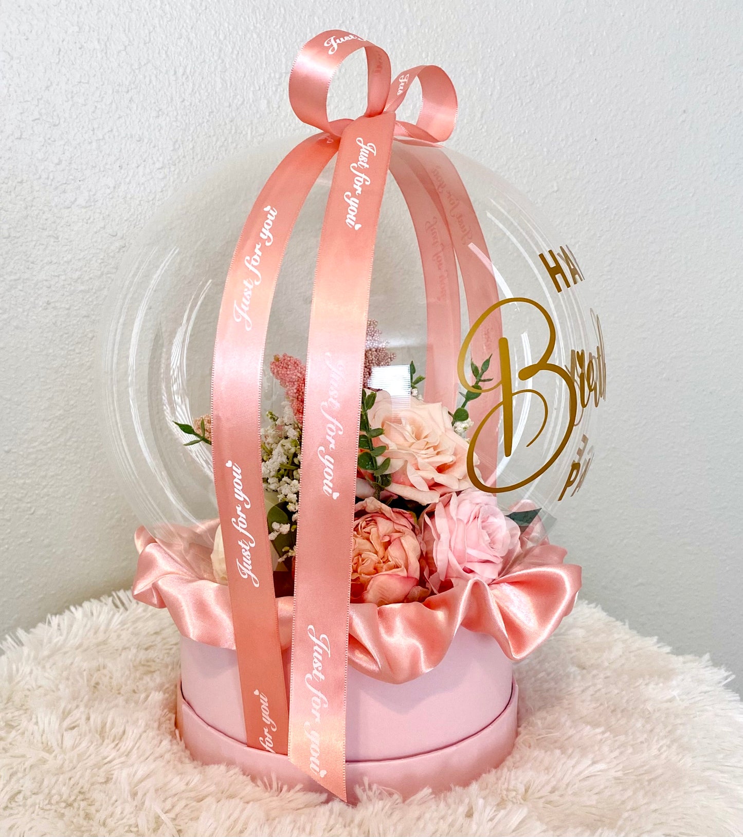 Personalized Birthday Gift: Unique Handmade Flowers Bobo Balloon