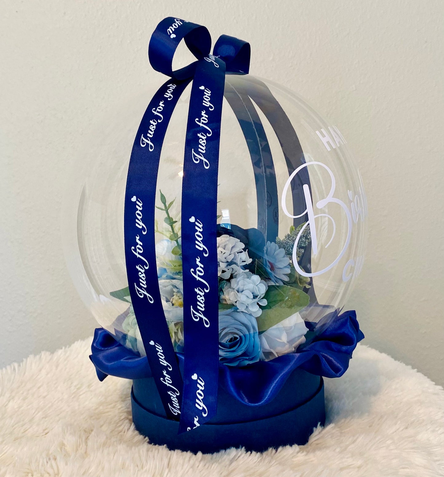 Personalized Birthday Gift: Unique Handmade Flowers Bobo Balloon